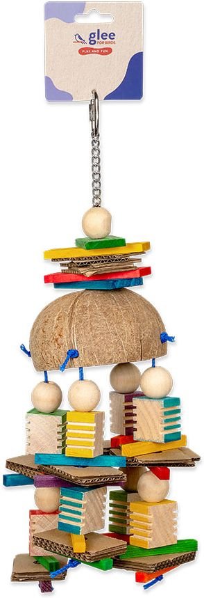 GLEE ΚΡΕΜΑΣΤΟ ΠΑΙΧΝΙΔΙ GLEE COCONUT MOBILE WITH GROOVY BLOCKS (35X15CM)