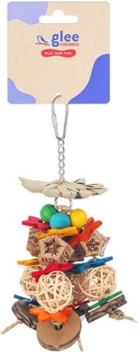 GLEE ΚΡΕΜΑΣΤΟ ΠΑΙΧΝΙΔΙ GLEE WICKER BALL MOBILE (17X7CM)