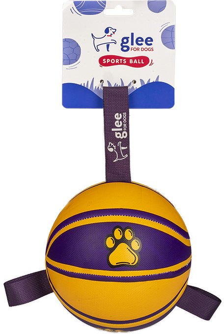 GLEE ΠΑΙΧΝΙΔΙ GLEE BASKETBALL ΜΩΒ ΚΙΤΡΙΝΟ (15X15CM)