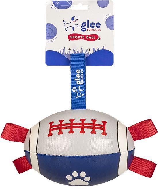 GLEE ΠΑΙΧΝΙΔΙ GLEE RUGBY BALL ΜEDIUM ΛΕΥΚΟ ΜΠΛΕ (15X15CM)