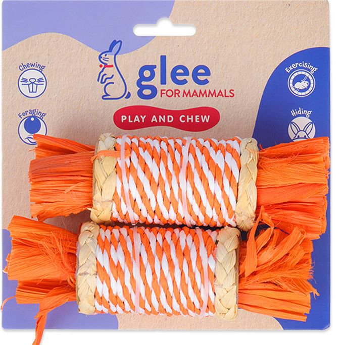 GLEE ΠΑΙΧΝΙΔΙ ΤΡΩΚΤΙΚΩΝ GLEE CORN RATTLE ROLLER (2ΤΜΧ/ 15CM)