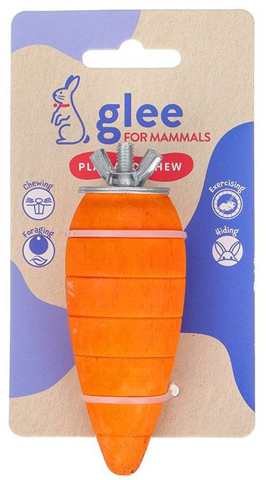 GLEE ΠΑΙΧΝΙΔΙ ΤΡΩΚΤΙΚΩΝ GLEE WOODEN CARROT TO GNAW (7,5CM)