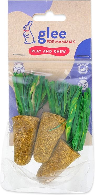 GLEE ΠΑΙΧΝΙΔΙ ΛΙΧΟΥΔΙΑ ΤΡΩΚΤΙΚΩΝ GLEE SMALL ALFALFA CARROTS (3ΤΜΧ/ 9CM)