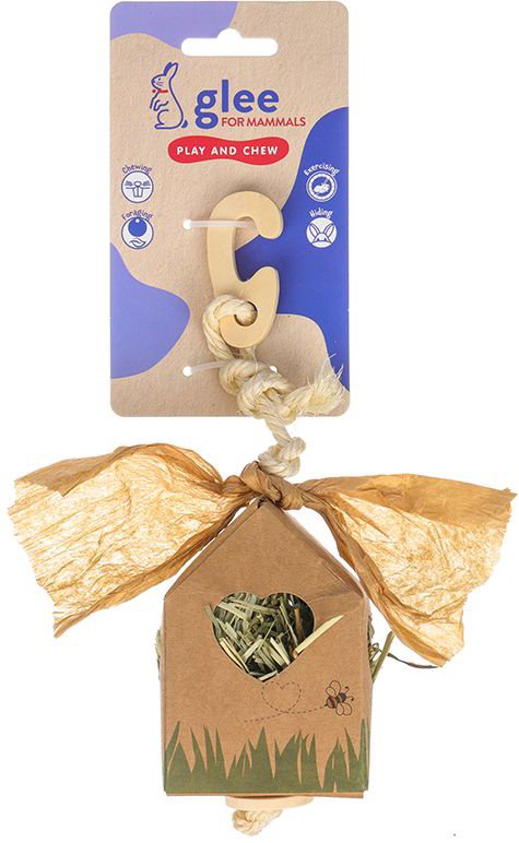 GLEE ΠΑΙΧΝΙΔΙ ΛΙΧΟΥΔΙΑ GLEE KRAFT HAPPY HOUSE CHEW WITH TIMOTHY HAY (15CM)