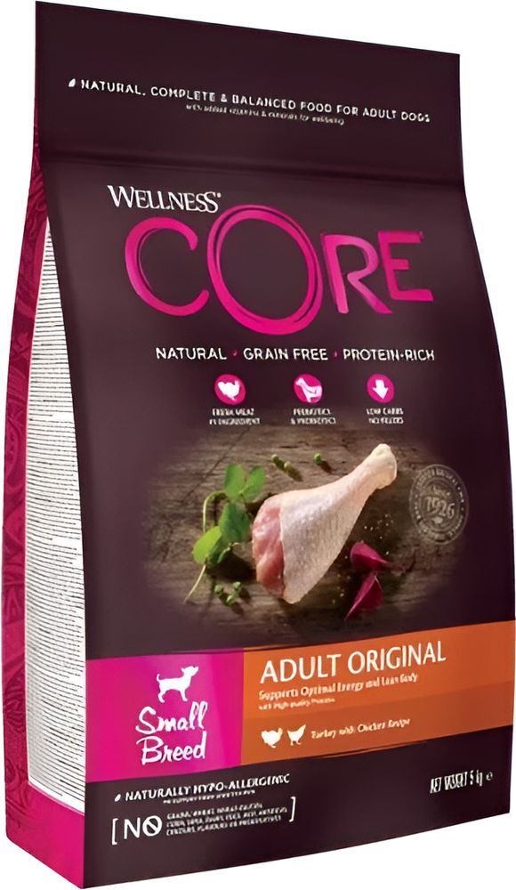 CORE ΤΡΟΦΗ ΣΚΥΛΟΥ WELLNESS CORE ADULT SMALL BREED ΓΑΛΟΠΟΥΛΑ (5KG)