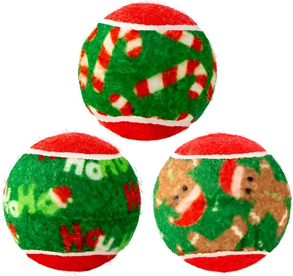 KONG ΧΡΙΣΤΟΥΓΕΝΝΙΑΤΙΚΟ ΠΑΙΧΝΙΔΙ KONG HOLIDAY SQUEAKAIR BALLS MEDIUM
