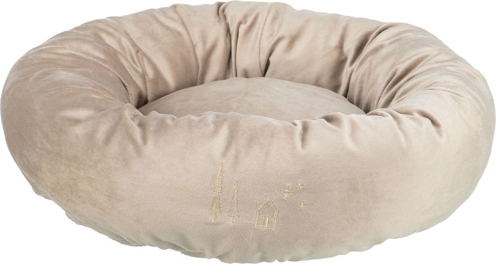 ΚΡΕΒΑΤΙ TRIXIE XMAS ΒΕΛΟΥΤΕ ΣΤΡΟΓΓΥΛΟ ΜΠΕΖ (50CM)