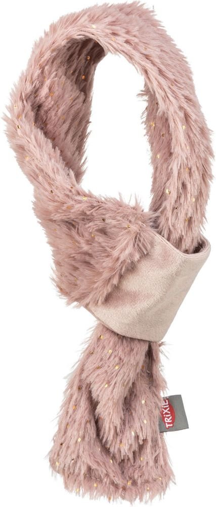ΧΡΙΣΤΟΥΓΕΝΝΙΑΤΙΚΟ ΜΑΝΤΗΛΙ TRIXIE XMAS SCARF ANTIQUE PINK ΒΕΛΟΥΤΕ ΡΟΖ (L /90CM) TRIXIE