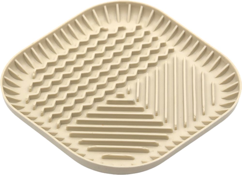 ΠΙΑΤΟ ΣΚΥΛΟΥ FIBOO SLOW FEEDER FIBOOWL MAT MEDIUM ΜΠΕΖ (19X19CM) FIBOO
