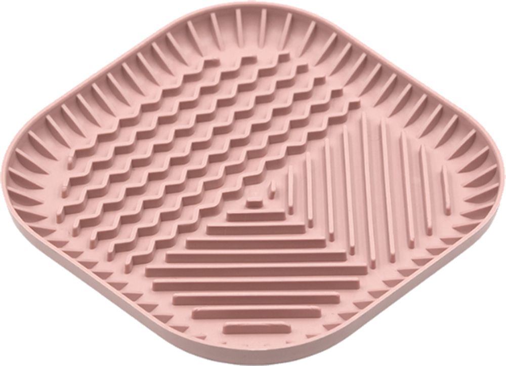 ΠΙΑΤΟ ΣΚΥΛΟΥ FIBOO SLOW FEEDER FIBOOWL MAT MEDIUM ΡΟΖ (19X19CM)