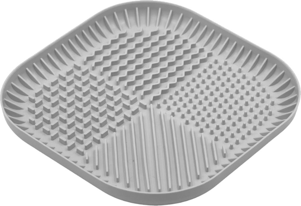 FIBOO ΠΙΑΤΟ ΣΚΥΛΟΥ FIBOO SLOW FEEDER FIBOOWL MAT LARGE ΓΚΡΙ (27X27CM)
