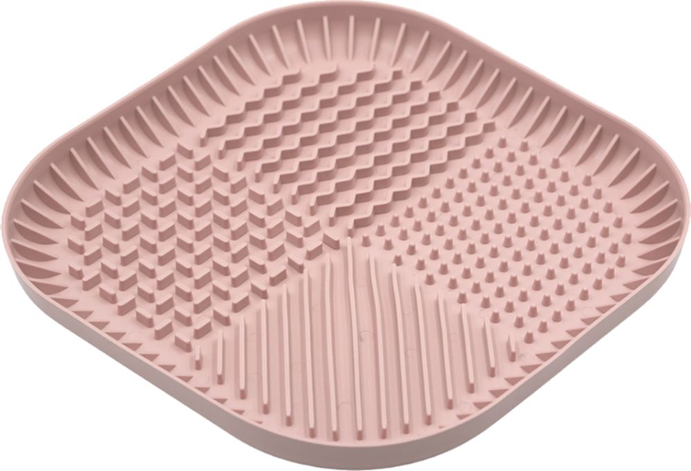 ΠΙΑΤΟ ΣΚΥΛΟΥ FIBOO SLOW FEEDER FIBOOWL MAT LARGE ΡΟΖ (27X27CM) FIBOO
