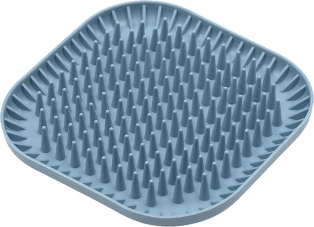 FIBOO ΠΙΑΤΟ ΣΚΥΛΟΥ FIBOO SLOW FEEDER FIBOOWL SPIKY ΜΠΛΕ (19X19CM)