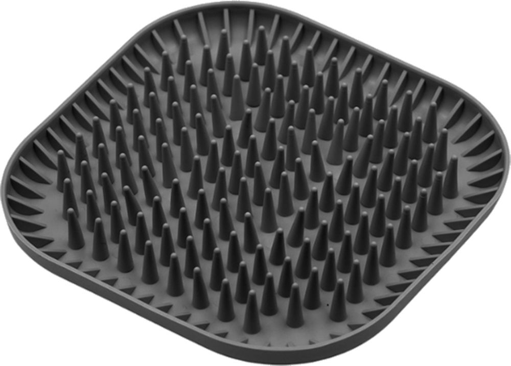 ΠΙΑΤΟ ΣΚΥΛΟΥ FIBOO SLOW FEEDER FIBOOWL SPIKY ΑΝΘΡΑΚΙ (19X19CM) FIBOO