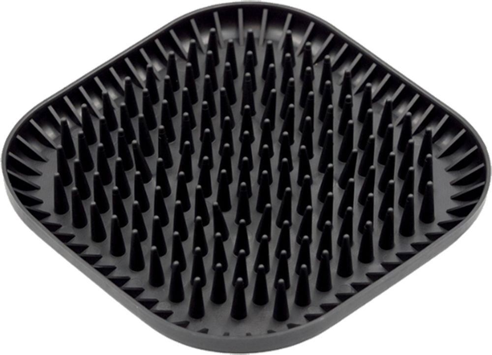 ΠΙΑΤΟ ΣΚΥΛΟΥ FIBOO SLOW FEEDER FIBOOWL SPIKY ΜΑΥΡΟ (19X19CM) FIBOO