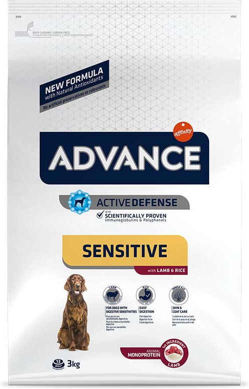 AFFINITY ΤΡΟΦΗ ADVANCE SENSITIVE ADULT MEDIUM MAX ΑΡΝΙ ΚΑΙ ΡΥΖΙ (3KG)
