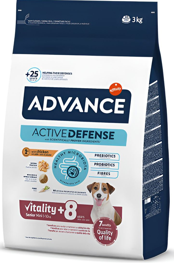 ΤΡΟΦΗ ΣΚΥΛΟΥ ADVANCE MINI SENIOR VITALITY ΚΟΤΟΠΟΥΛΟ (3KG)