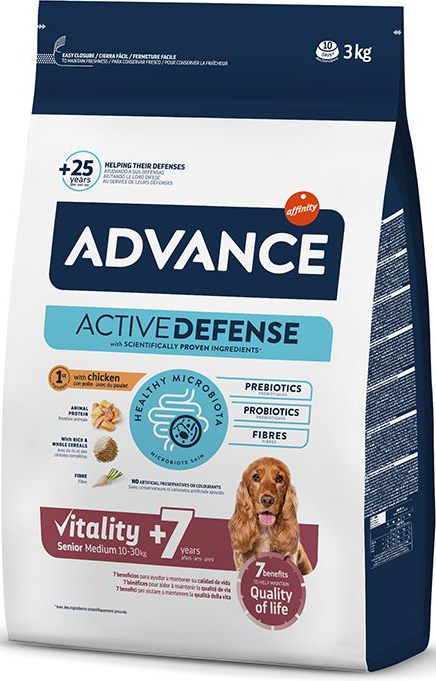 ΤΡΟΦΗ ΣΚΥΛΟΥ ADVANCE MEDIUM SENIOR VITALITY ΚΟΤΟΠΟΥΛΟ (3KG)