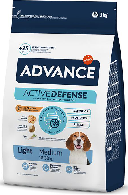 ΤΡΟΦΗ ΣΚΥΛΟΥ ADVANCE LIGHT MEDIUM ΚΟΤΟΠΟΥΛΟ (3KG)