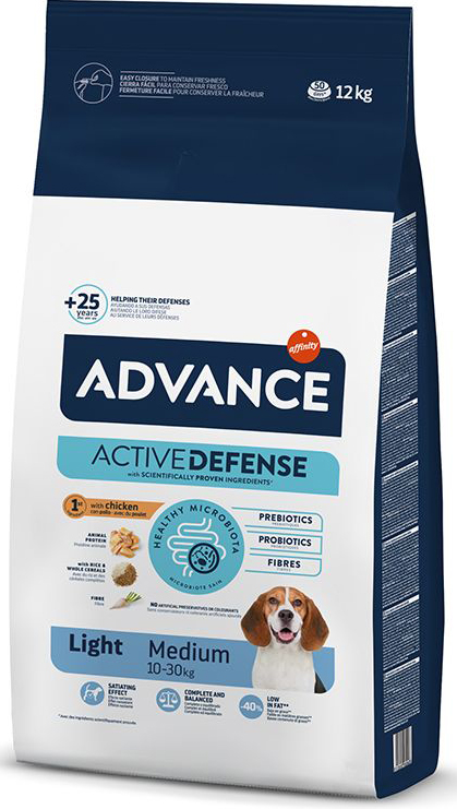 ΤΡΟΦΗ ΣΚΥΛΟΥ ADVANCE LIGHT MEDIUM ΚΟΤΟΠΟΥΛΟ (12KG)