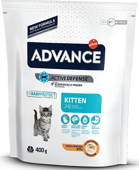 ΤΡΟΦΗ ΓΑΤΑΣ ADVANCE KITTEN ΚΟΤΟΠΟΥΛΟ (400GR)
