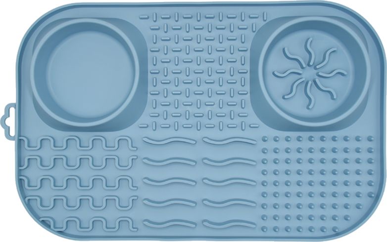ΠΙΑΤΟ FIBOO LICKING MAT FIBOOFFET ΜΠΛΕ (41X26CM) FIBOO