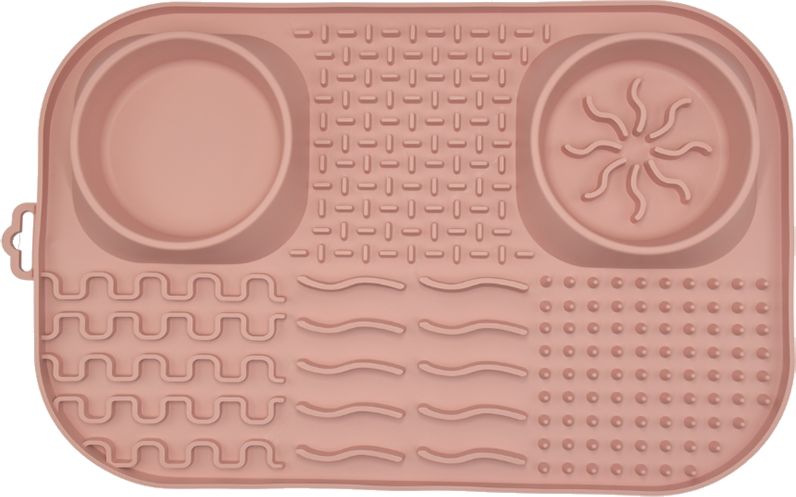 FIBOO ΠΙΑΤΟ FIBOO LICKING MAT FIBOOFFET ΡΟΖ (41X26CM)