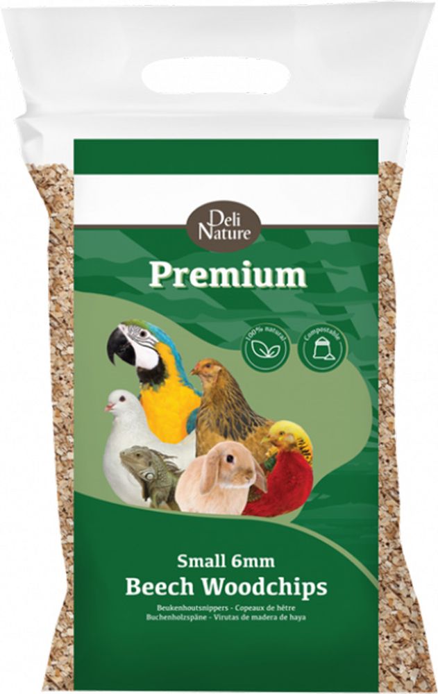 DELI NATURE ΥΠΟΣΤΡΩΜΑ DELI NATURE BEECH WOODCHIPS SMALL (6MM /12,5KG)