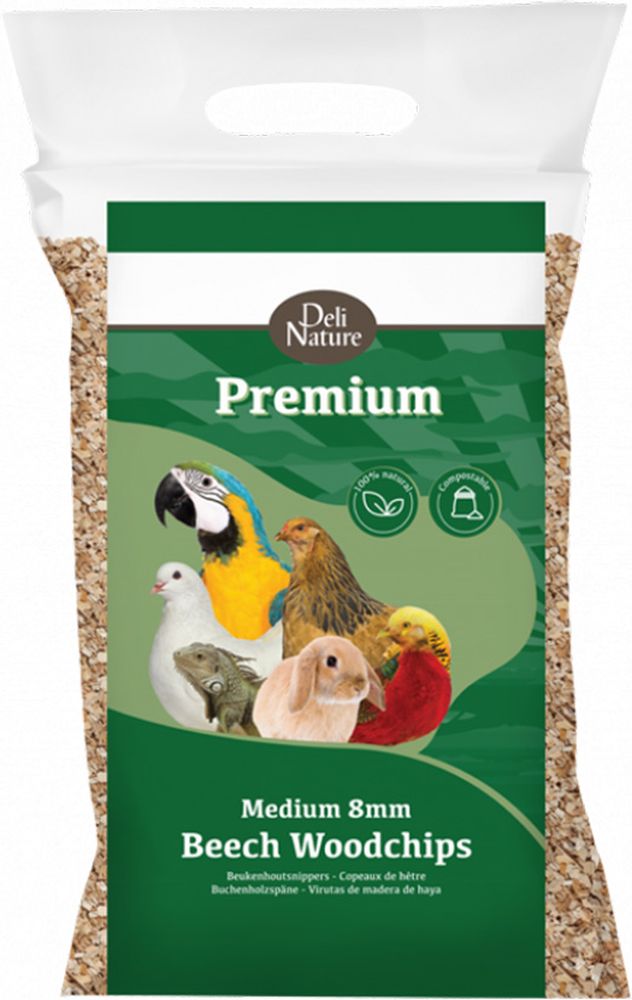 DELI NATURE ΥΠΟΣΤΡΩΜΑ DELI NATURE BEECH WOODCHIPS MEDIUM (8MM /5KG)