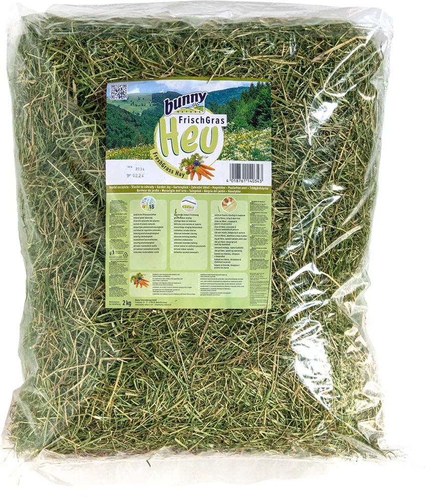 BUNNY NATURE ΧΟΡΤΟ ΤΡΩΚΤΙΚΩΝ BUNNY FRESHGRASS HAY GARDEN HAPPINESS (2KG)
