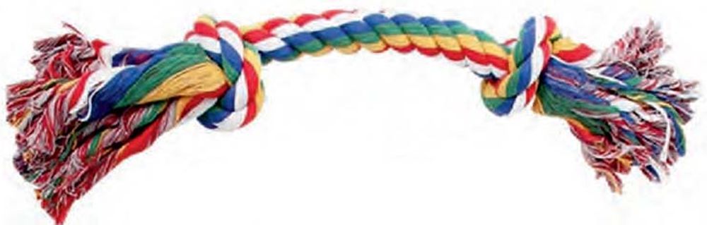 ΠΑΙΧΝΙΔΙ ΣΚΥΛΟΥ PAWISE ROPE BONE 2 KNOTS MULTICOLOR (30,5CM)