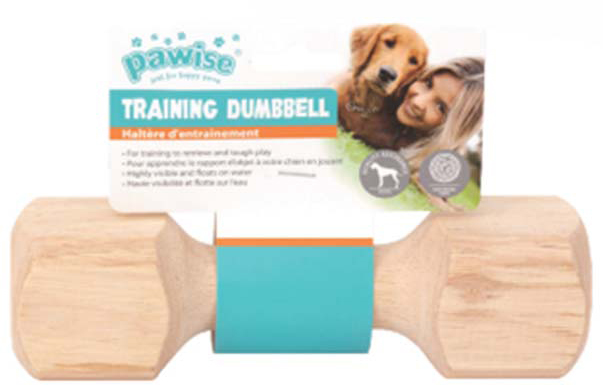 PAWISE ΠΑΙΧΝΙΔΙ ΣΚΥΛΟΥ PAWISE DUMBELL ΞΥΛΙΝΟ (17,5CM)