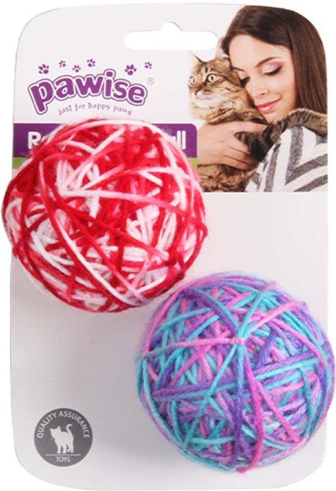 ΠΑΙΧΝΙΔΙ ΓΑΤΑΣ PAWISE RATTLE WOOL (2ΤΜΧ) PAWISE