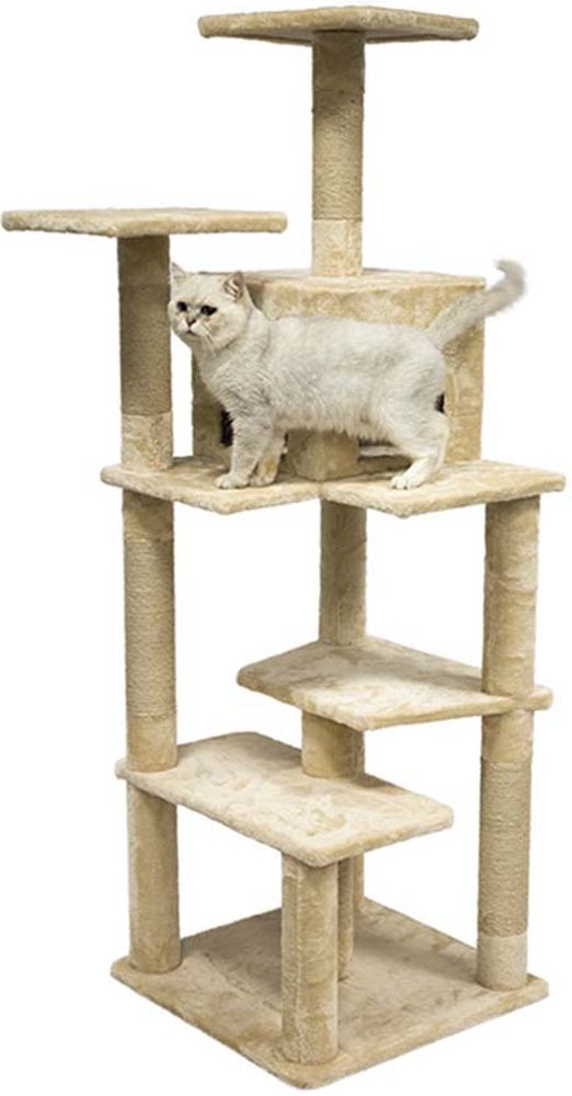 ΝΥΧΟΔΡΟΜΙΟ ΓΑΤΑΣ PAWISE CAT TREE WITH CAVE XL (65X55X162,5CM) PAWISE