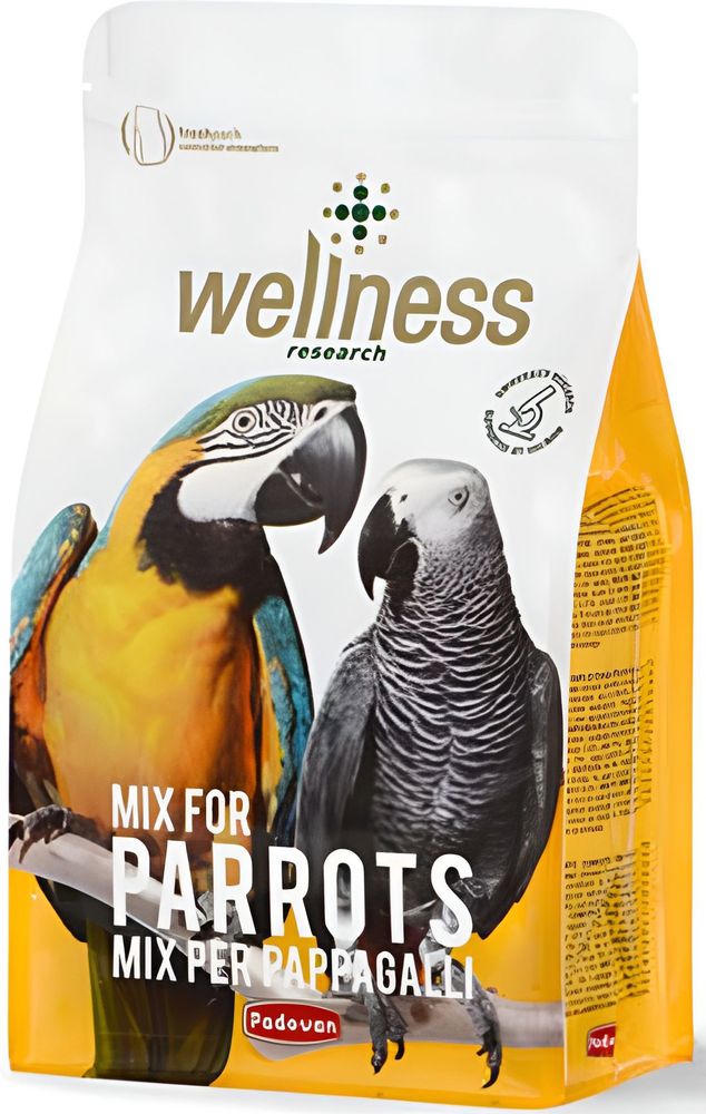 ΤΡΟΦΗ PADOVAN WELLNESS PARROTS (750GR) PADOVAN