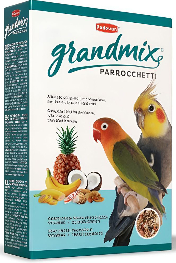 PADOVAN ΤΡΟΦΗ PADOVAN GRANDMIX PARROCCHETTI ΜΕΣΑΙΟΙ ΠΑΠΑΓΑΛΟΙ (850GR)