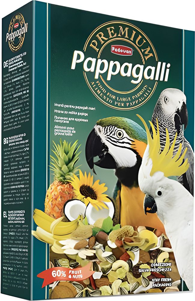 ΤΡΟΦΗ PADOVAN PREMIUM PAPPAGALLI ΜΕΓΑΛΟΙ ΠΑΠΑΓΑΛΟΙ (500GR) PADOVAN