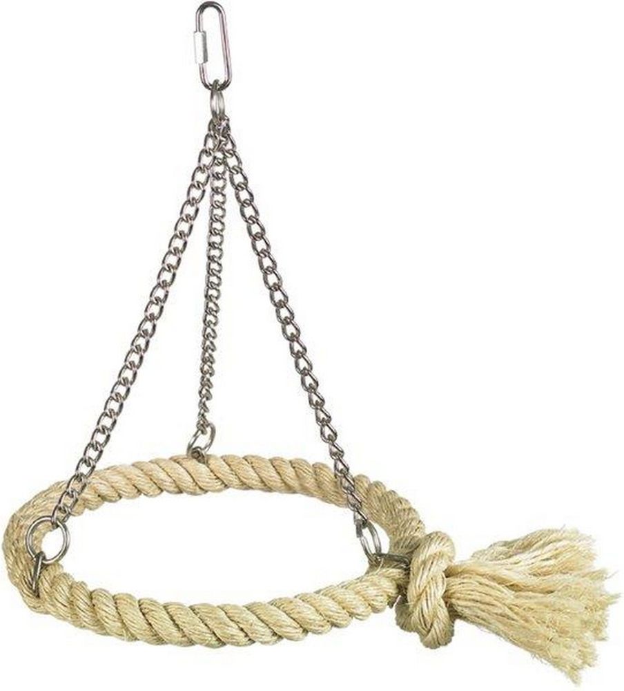 ΚΡΕΜΑΣΤΗ ΚΟΥΝΙΑ NOBBY BIRD CAGE TOY RING NATURAL (24CM) NOBBY