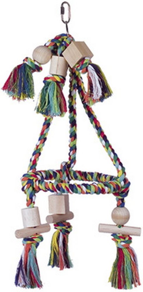 ΚΡΕΜΑΣΤΟ ΠΑΙΧΝΙΔΙ NOBBY PYRAMIDE COTTON WOOD BLOCKS (45CM)