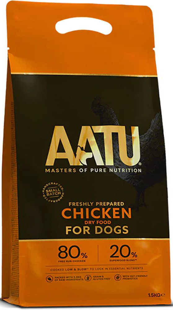 AATU ΤΡΟΦΗ ΣΚΥΛΟΥ AATU ADULT GRAIN FREE ΚΟΤΟΠΟΥΛΟ ΕΛΕΥΘΕΡΑΣ ΒΟΣΚΗΣ (1,5KG)