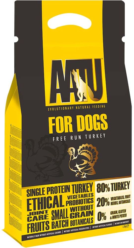 AATU ΤΡΟΦΗ ΣΚΥΛΟΥ AATU ADULT GRAIN FREE ΓΑΛΟΠΟΥΛΑ ΕΛΕΥΘΕΡΑΣ ΒΟΣΚΗΣ (1,5KG)