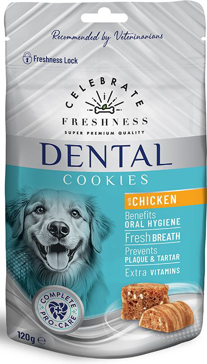 ΣΝΑΚ CELEBRATE FRESHNESS DENTAL COOKIES ΚΟΤΟΠΟΥΛΟ (120GR)