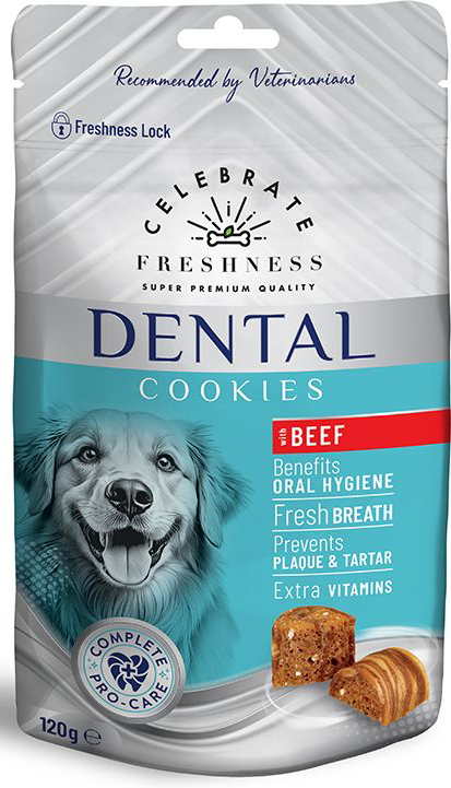 ΣΝΑΚ CELEBRATE FRESHNESS DENTAL COOKIES ΜΟΣΧΑΡΙ (120GR)