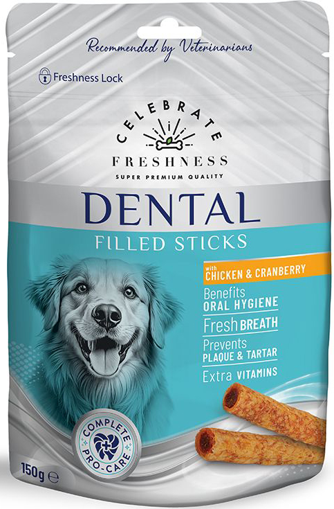 ΣΝΑΚ CELEBRATE FRESHNESS FILLED STICKS CHICKEN - CRANBERRY (150GR)