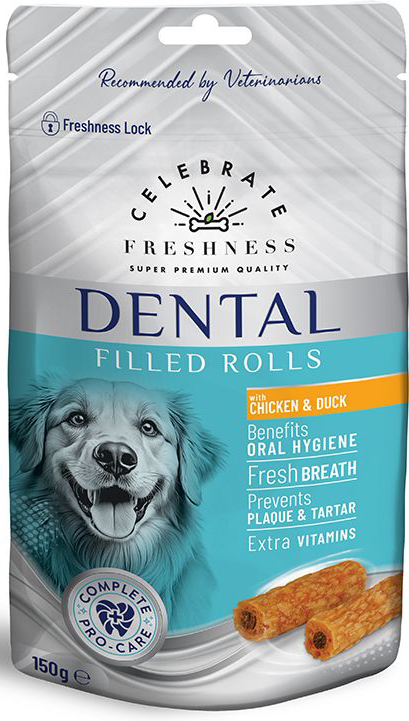 ΣΝΑΚ CELEBRATE FRESHNESS DENTAL FILLED ROLLS ΚΟΤΟΠΟΥΛΟ - ΠΑΠΙΑ (150GR)