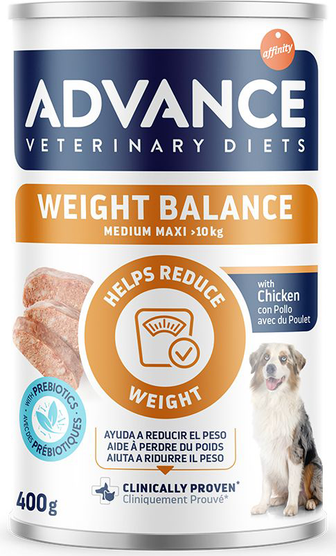 ΚΟΝΣΕΡΒΑ ΣΚΥΛΟΥ ADVANCE VET WEIGHT BALANCE MEDIUM MAXI (400GR)