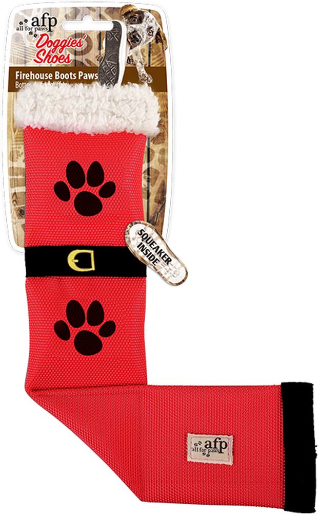 ΠΑΙΧΝΙΔΙ ΣΚΥΛΟΥ AFP DOGGIES SHOES FIREHOSE BOOTS PAWS ΚΟKKINO (29,3X19,5X2,5CM)