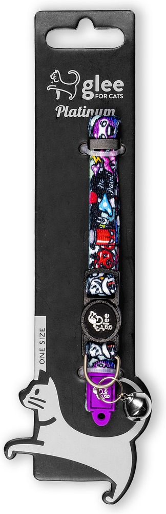 ΠΕΡΙΛΑΙΜΙΟ GLEE PLATINUM GHOST CITY ΜΕ ΚΟΥΔΟΥΝΑΚΙ (XSMALL 1X22-35CM) GLEE