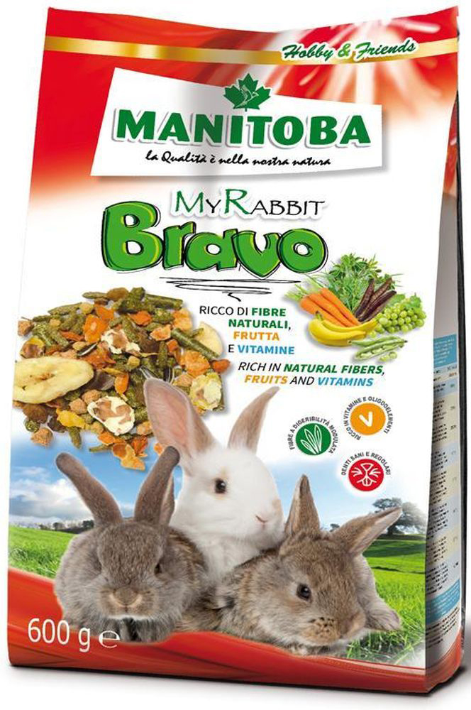 ΤΡΟΦΗ MANITOBA BRAVO ΓΙΑ ΚΟΥΝΕΛΙΑ (600GR) MANITOBA