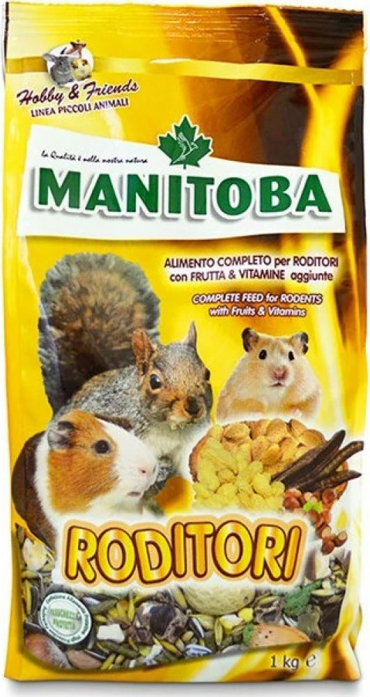 ΤΡΟΦΗ MANITOBA RODITORI ΓΙΑ ΜΙΚΡΑ ΤΡΩΚΤΙΚΑ (1KG) MANITOBA